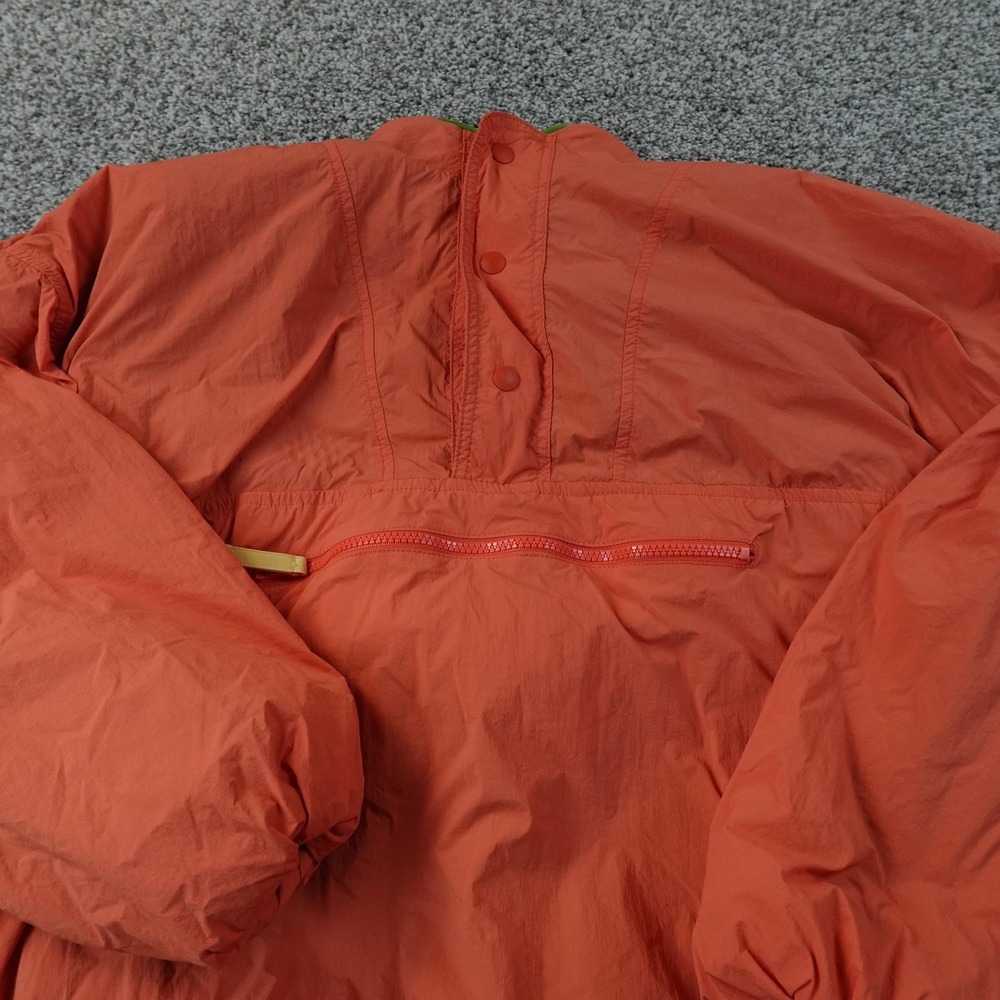 Gap Jacket Mens M Orange Fleece Lined Pullover Anorak Windbreaker Bomber‎ Coat